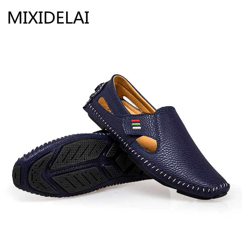 MIXIDELAI Herren-Slipper mit Klettverschluss – Bild 5
