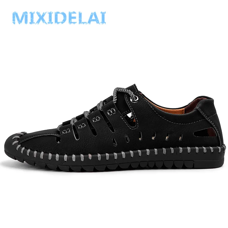 MIXIDELAI Herren-Loafer aus Spaltleder - obrazek 3
