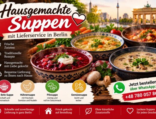 Hausgemachte Suppen mit Lieferservice in Berlin