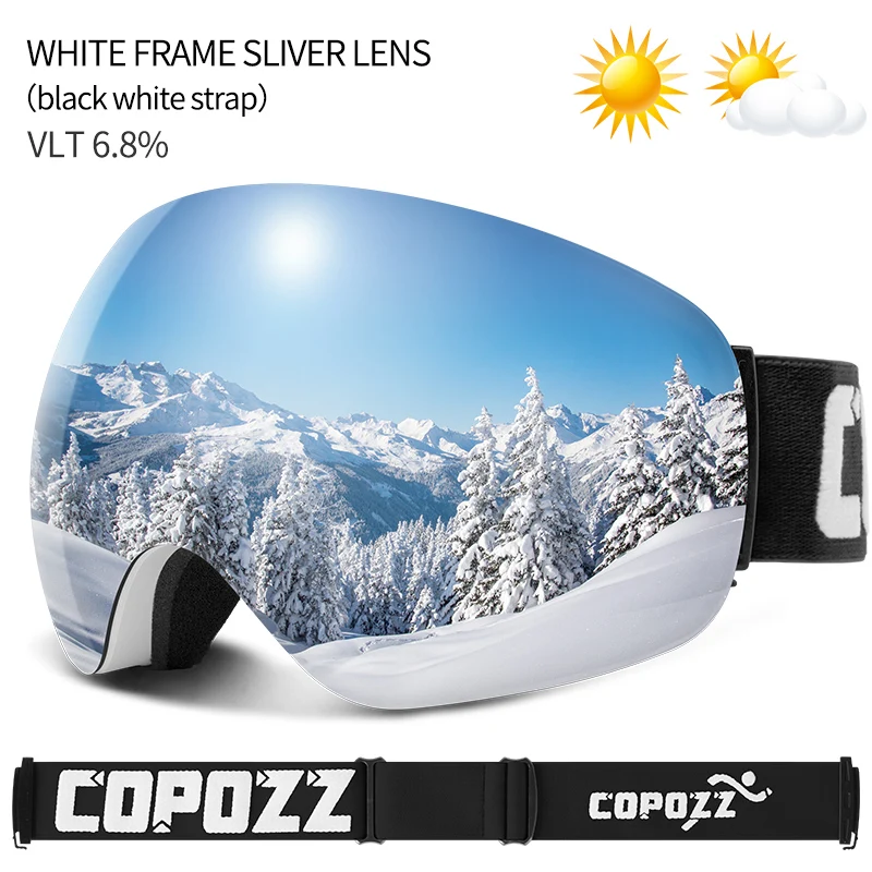 COPOZZ Skibrille UV400 mit Antibeschlag und OTG – Bild 15