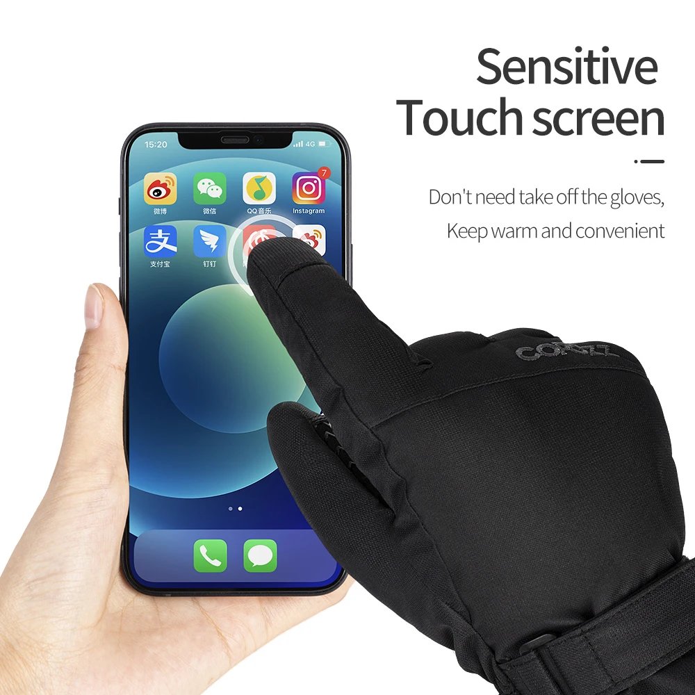 COPOZZ Skihandschuhe mit Touchscreen-Funktion – Bild 3