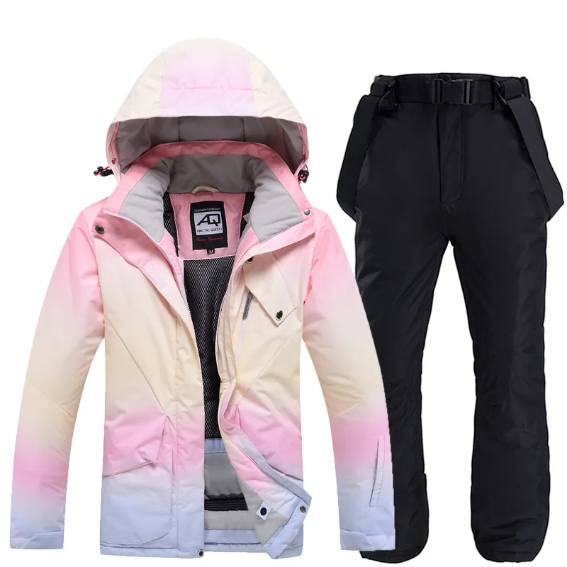 Damen-Skianzug mit farbiger Jacke und Hose - obrazek 10