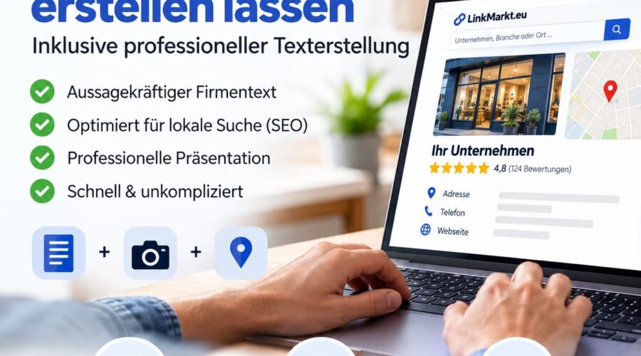 Firmeneintrag mit WhatsApp & Online-Buchung