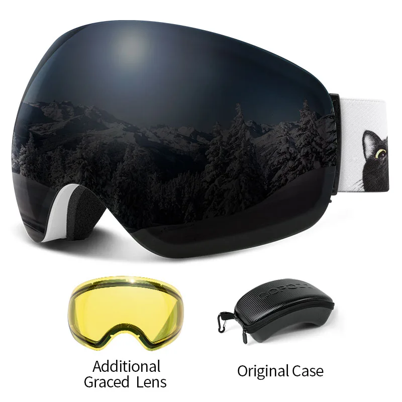 COPOZZ Skibrille UV400 mit Antibeschlag und OTG – Bild 16