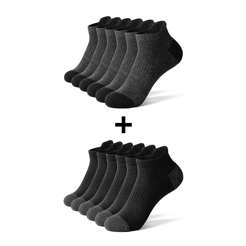 AOTOLK Kurze Sportsocken aus Baumwollmischung – 6 oder 12 Paar - obrazek 12