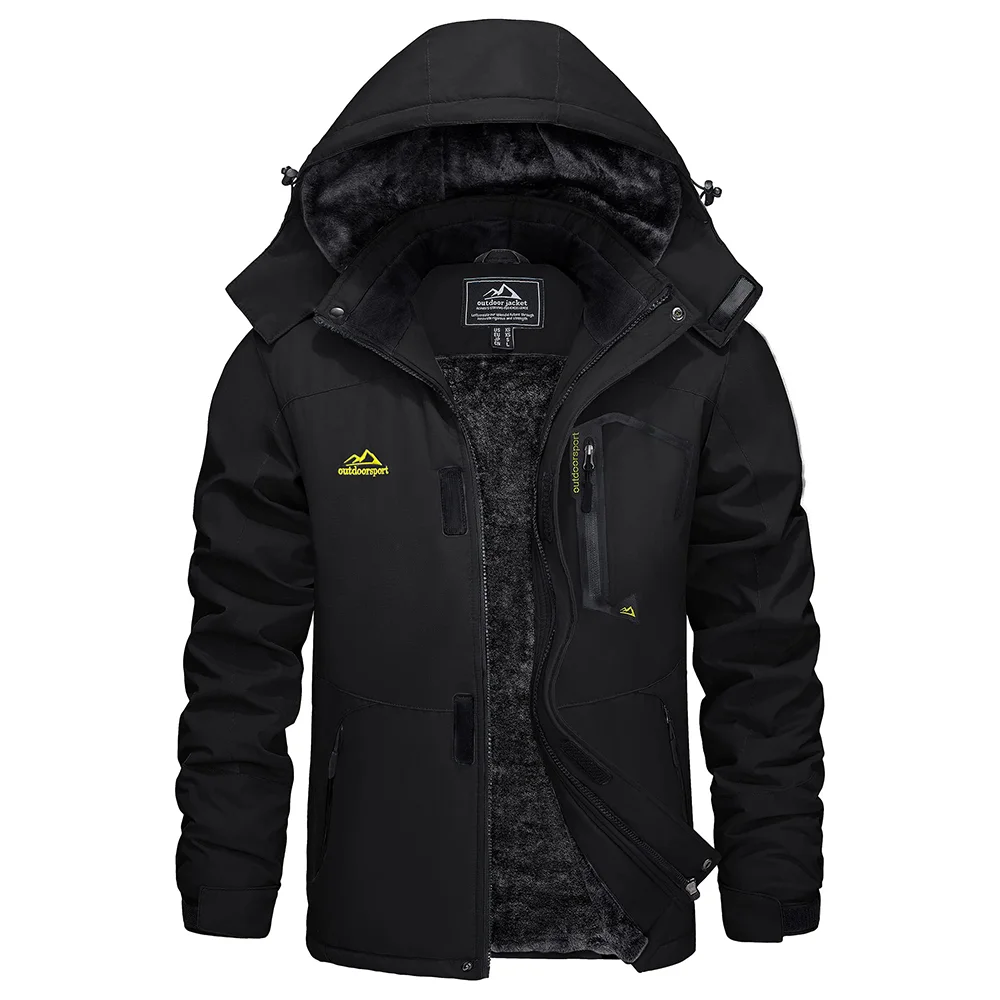 KEFITEVD Herren-Skijacke mit Fleecefutter – Bild 10
