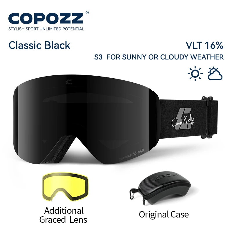 COPOZZ X-edge Skibrille mit magnetischer Scheibe - obrazek 8