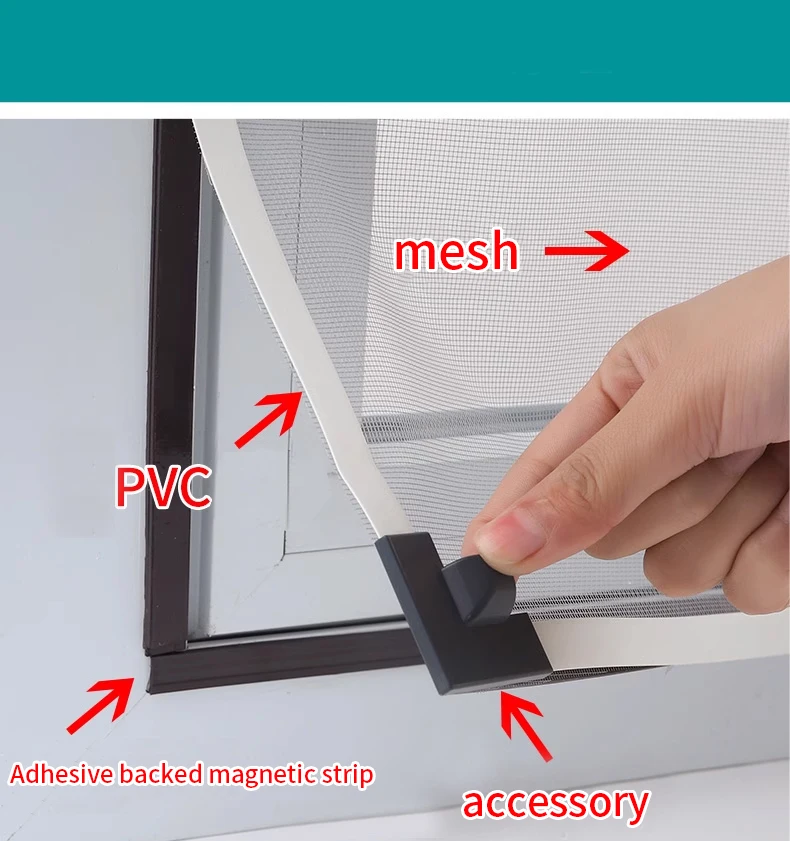 Magnetischer Insektenschutz für Türen und Fenster – Bild 5