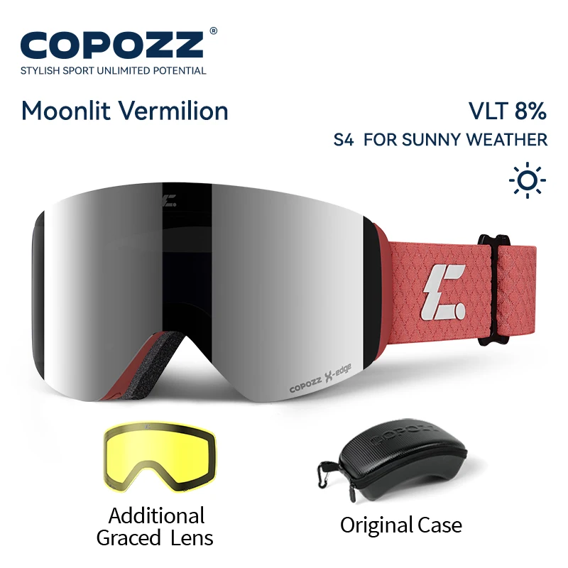 COPOZZ X-edge Skibrille mit magnetischer Scheibe - obrazek 15