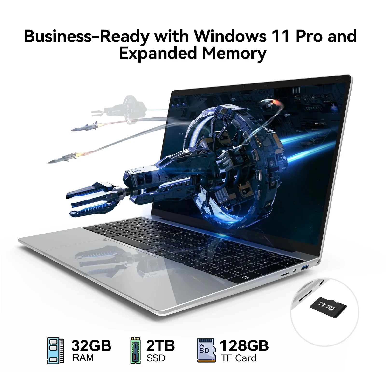 LENO 15,6 Zoll Notebook mit Fingerabdrucksensor – Bild 4