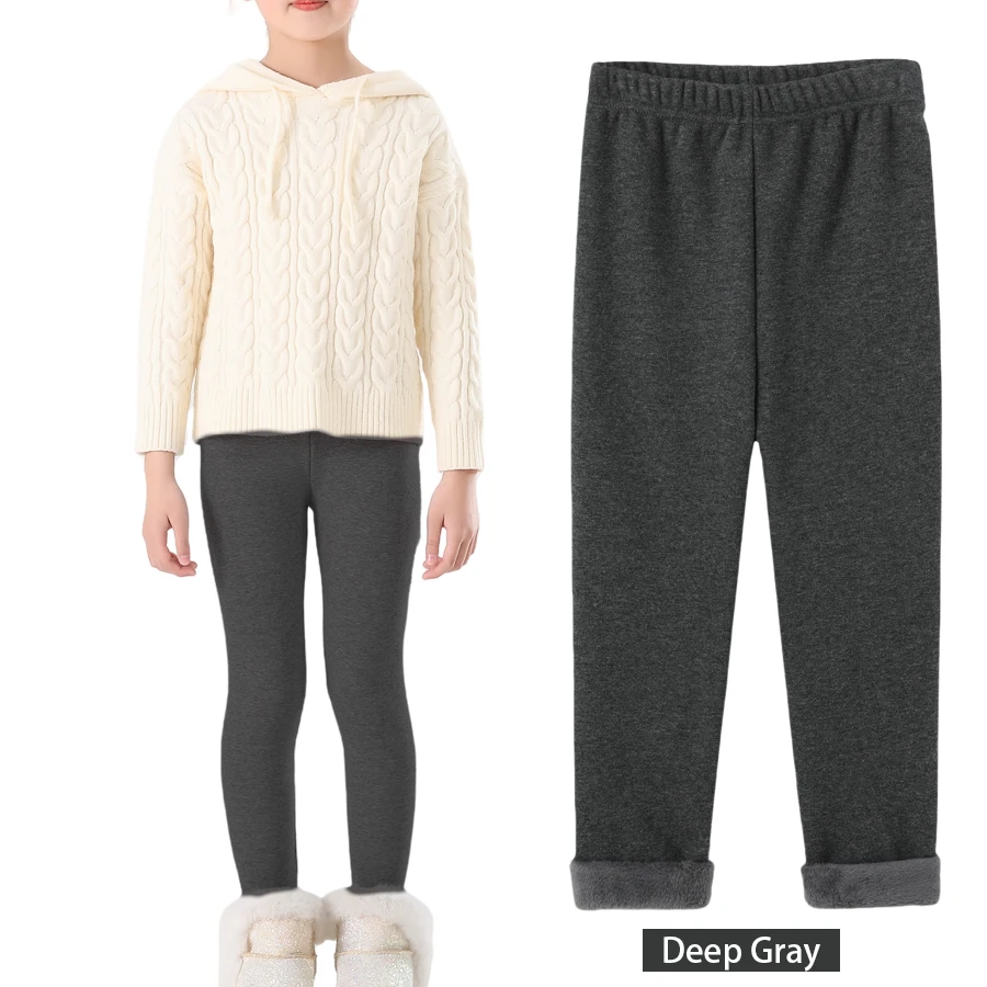 Mädchen-Leggings mit Fleecefutter für Herbst und Winter – Bild 18