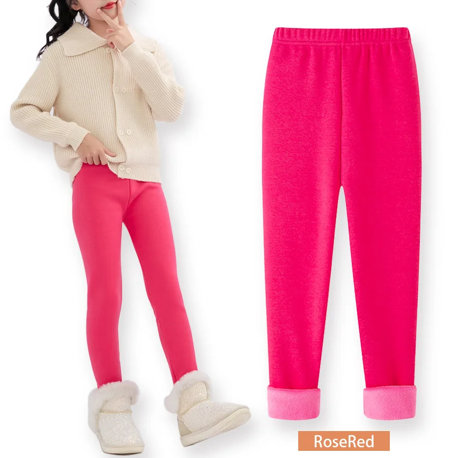 Mädchen-Leggings mit Fleecefutter für Herbst und Winter – Bild 9