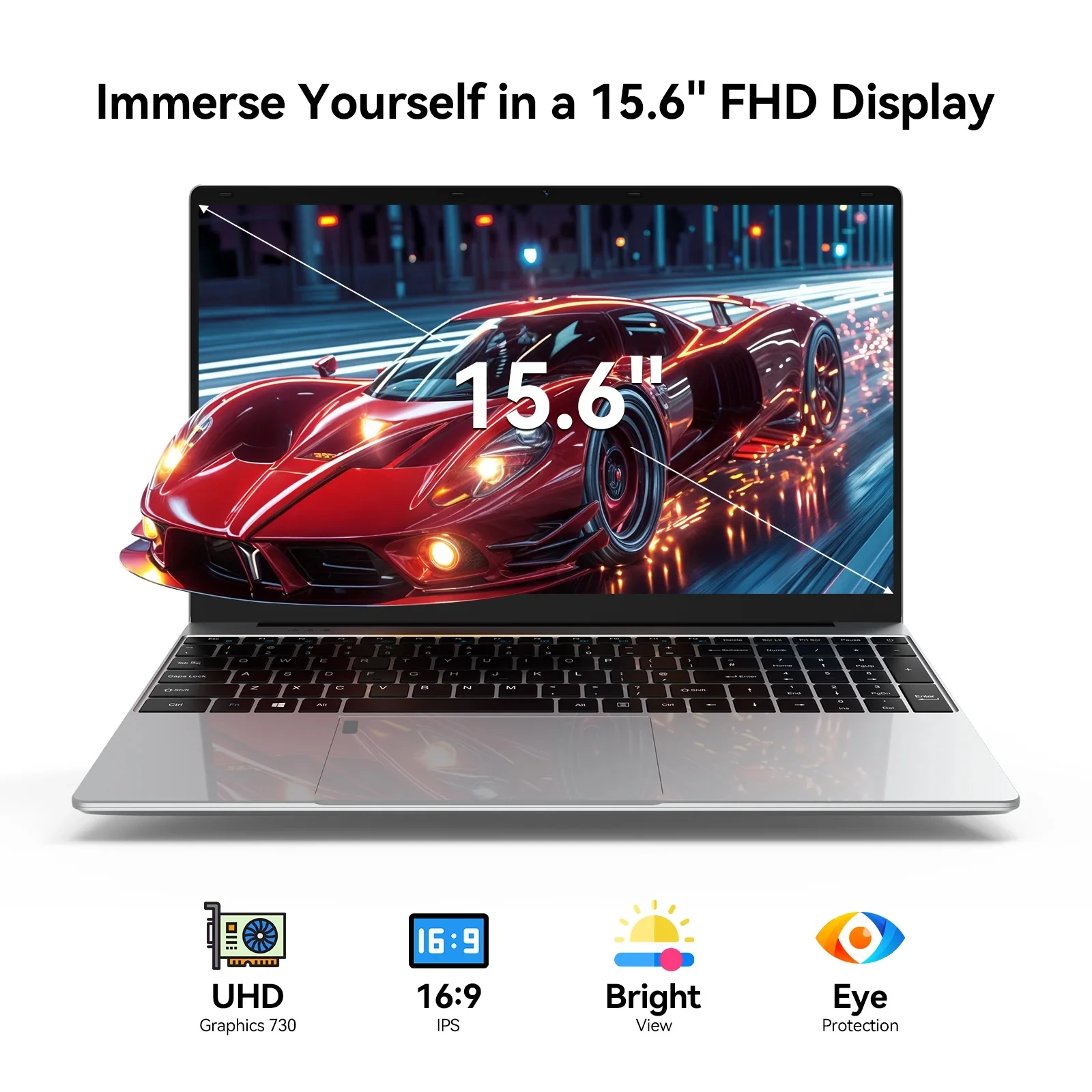LENO 15,6 Zoll Notebook mit Fingerabdrucksensor – Bild 3