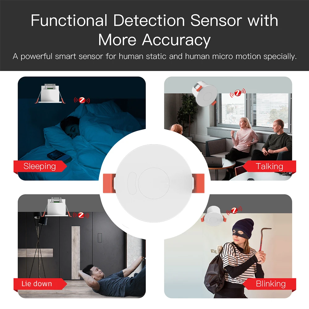 Tuya mmWave-Präsenzsensor mit Relais – Räume erkennen - Image 4