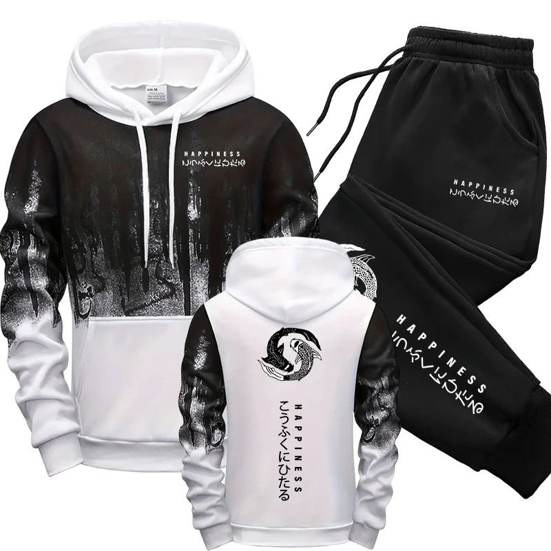 Herren Trainingsanzug 2-teilig mit Hoodie - obrazek 2
