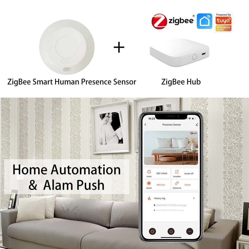 Tuya mmWave-Präsenzsensor mit Relais – Räume erkennen - Image 2
