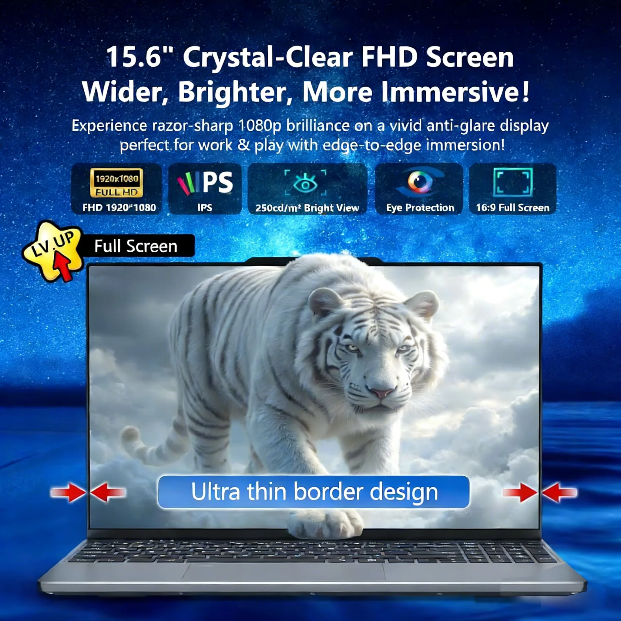 FUCHU 15,6 Zoll Laptop mit 16 GB RAM und SSD - Image 4
