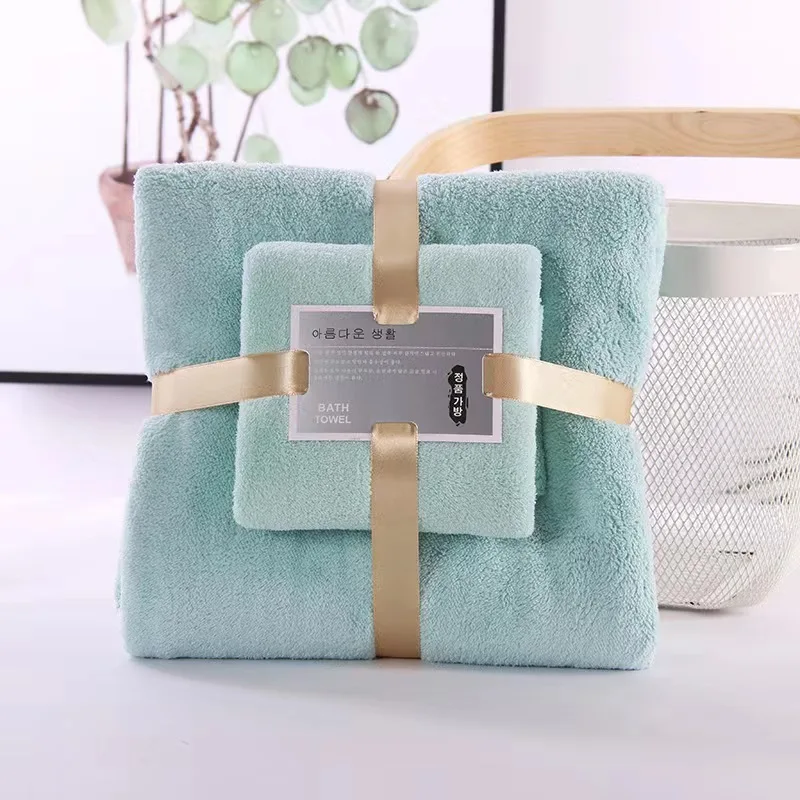 2er-Set Badetücher aus Korallfleece – weich und saugfähig - Image 9