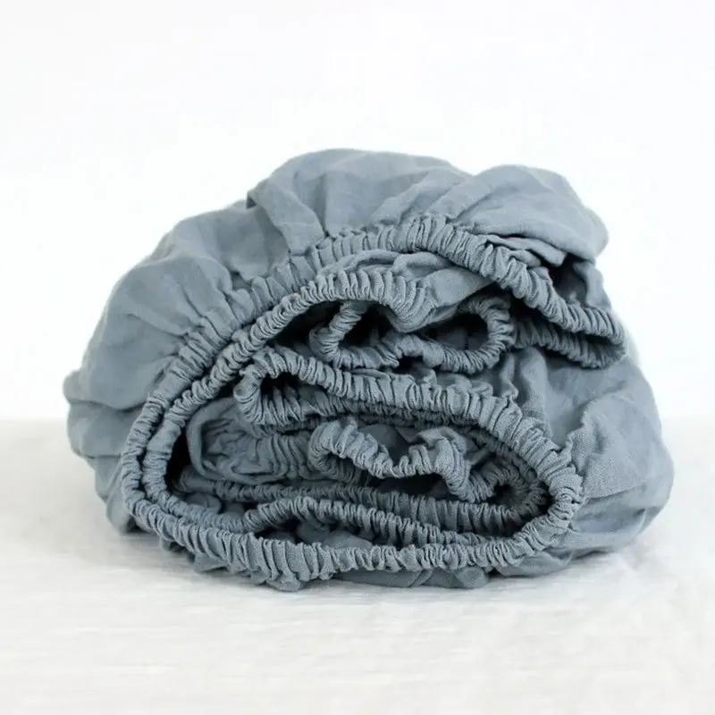 Spannbettlaken aus 100 % Leinen – Stonewashed, einfarbig - Image 19