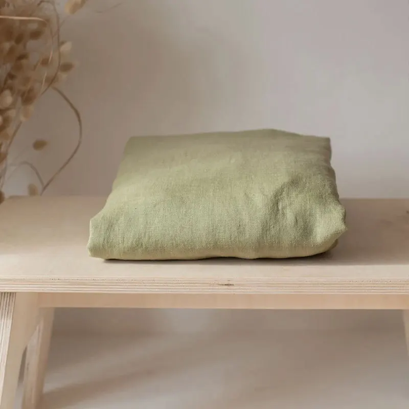 Spannbettlaken aus 100 % Leinen – Stonewashed, einfarbig - Image 20