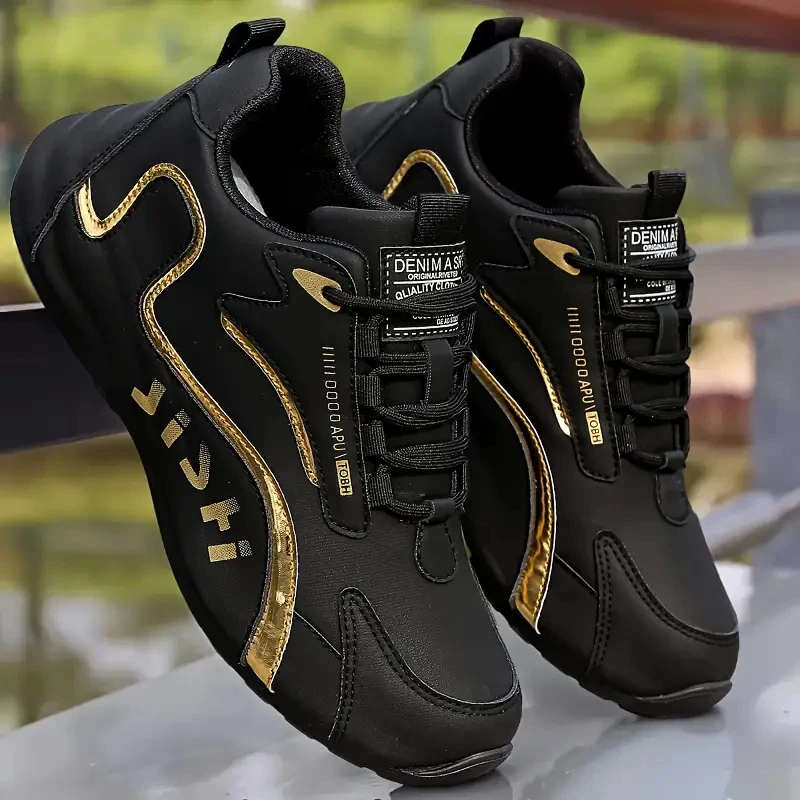 Herren-Sneaker in Lederoptik mit Meshfutter - Image 3
