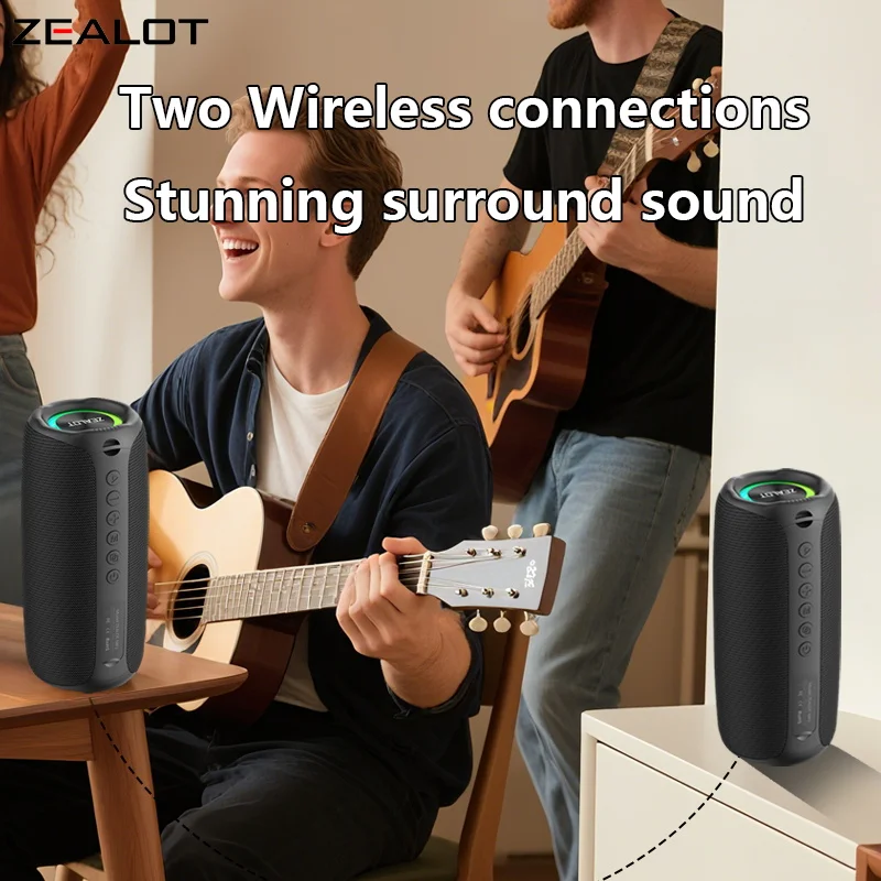 ZEALOT MP2 Bluetooth Lautsprecher – tragbare Musikbox mit 20 W - Image 6