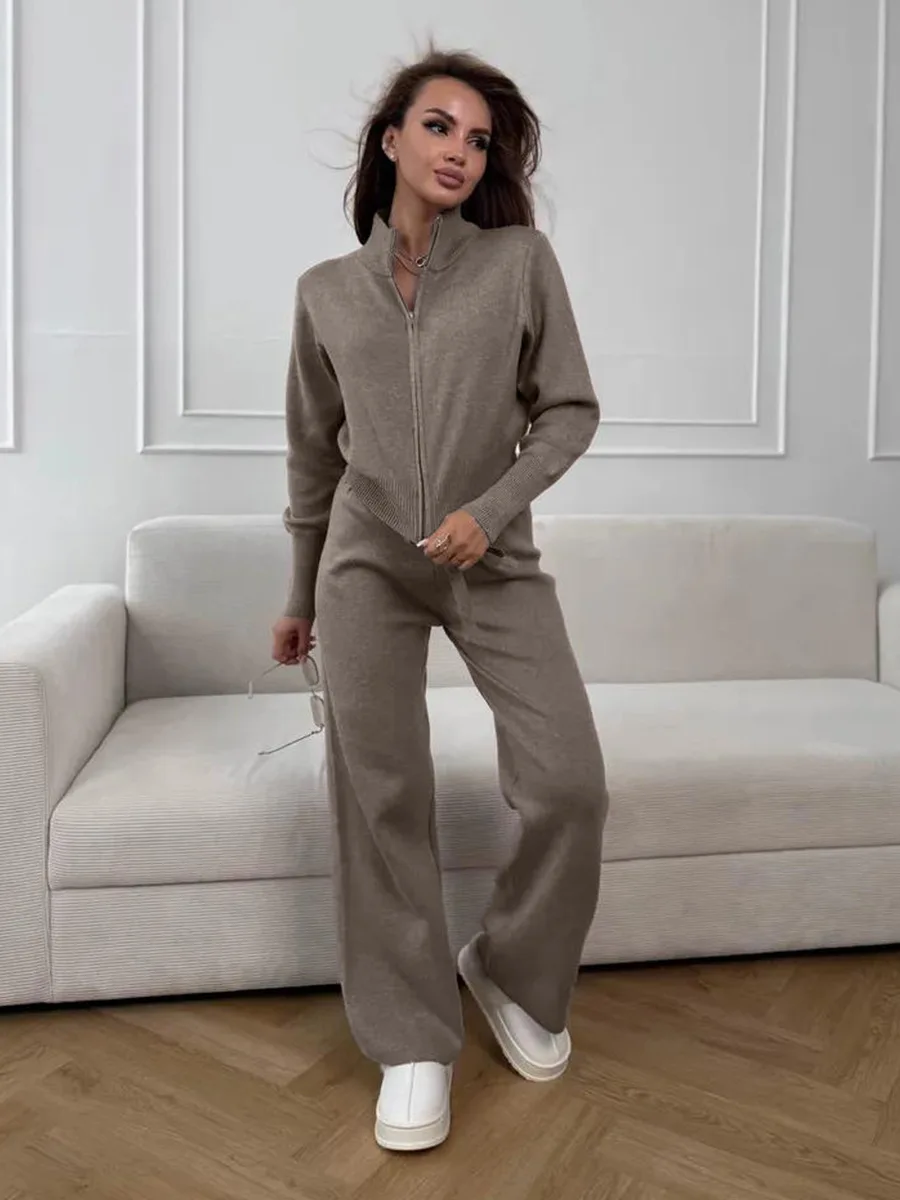 Bornladies Damen-Strickset – Jacke und weite Hose – Bild 11