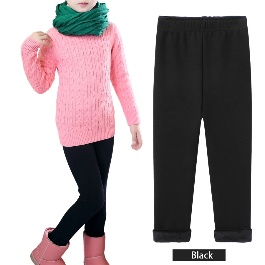 Mädchen-Leggings mit Fleecefutter für Herbst und Winter – Bild 14
