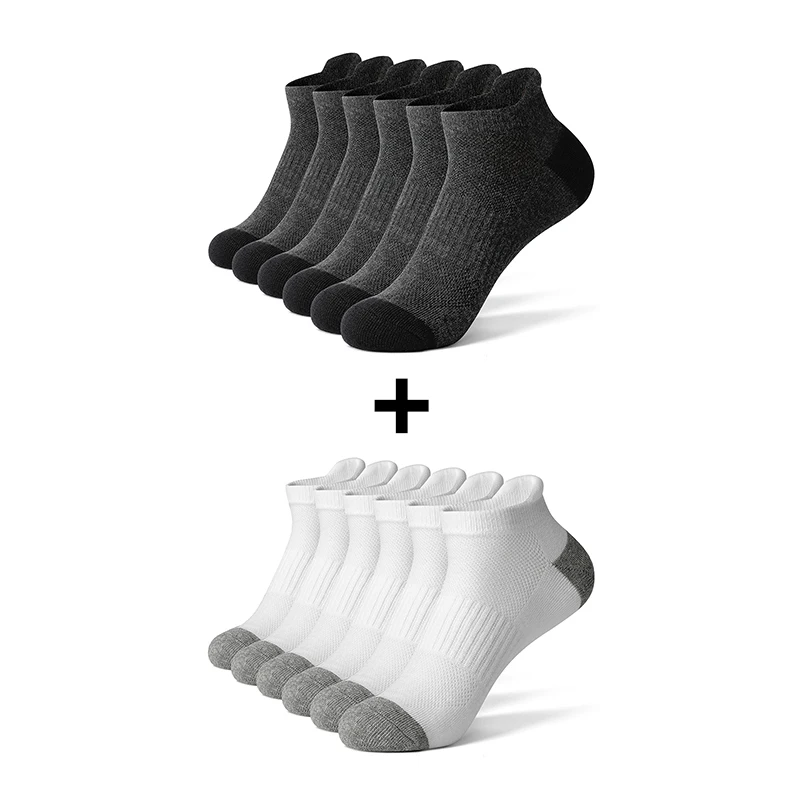 AOTOLK Kurze Sportsocken aus Baumwollmischung – 6 oder 12 Paar - obrazek 18