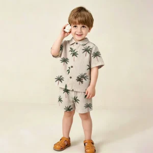 Jungen Sommer-Set aus Baumwolle – T-Shirt und Shorts