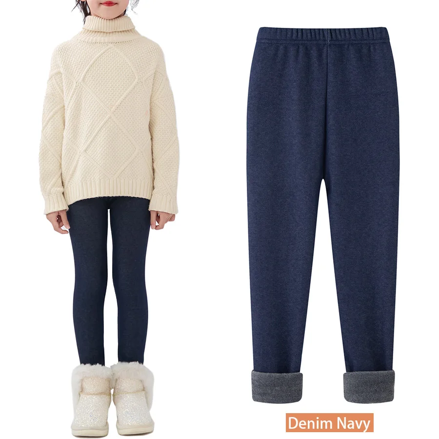 Mädchen-Leggings mit Fleecefutter für Herbst und Winter – Bild 13