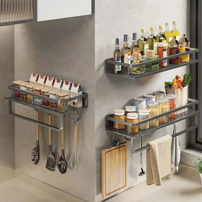Küchenorganizer als Wandregal für Gewürze und Utensilien – 30/40 cm - obrazek 2