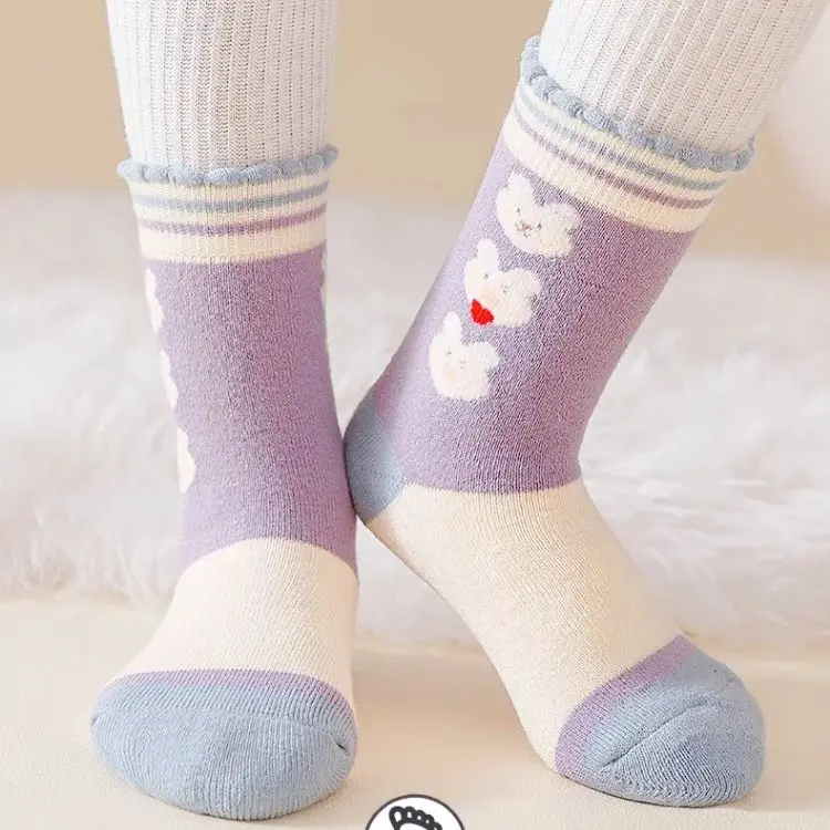 Mädchen-Wintersocken mit Tiermotiven – 5 Paar – Bild 5