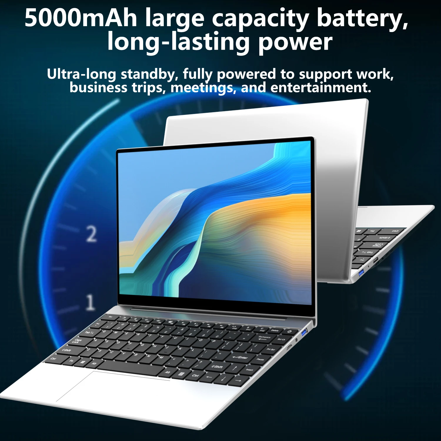 LENO 14,1 Zoll Notebook 16 GB RAM, Intel 4405U - obrazek 4