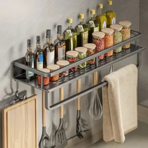 Küchenorganizer als Wandregal für Gewürze und Utensilien – 30/40 cm