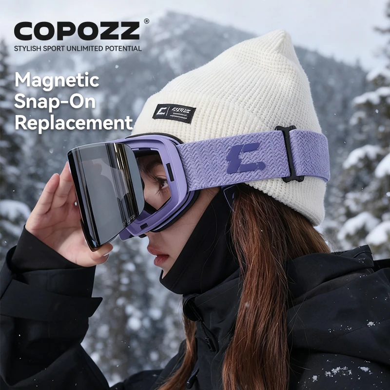 COPOZZ X-edge Skibrille mit magnetischer Scheibe - obrazek 5