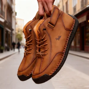 LQEBK Herren-Barfußschuhe in Lederoptik