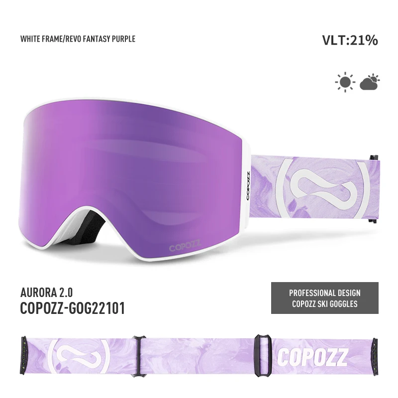 COPOZZ Skibrille UV400 – klare Sicht mit Antibeschlag - Image 17