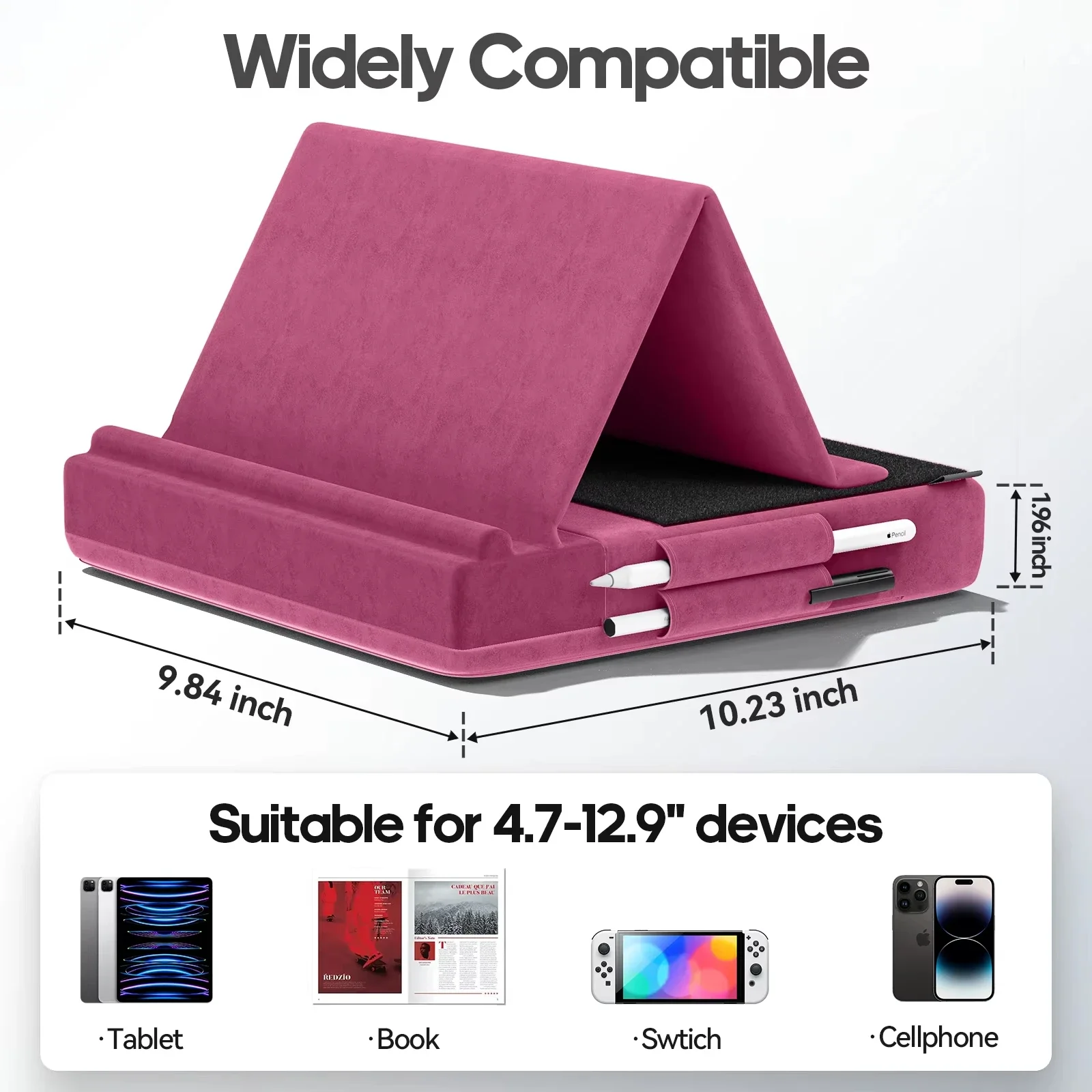 Weiche Tablet-Kissenhalterung mit Stiftfach - Image 4