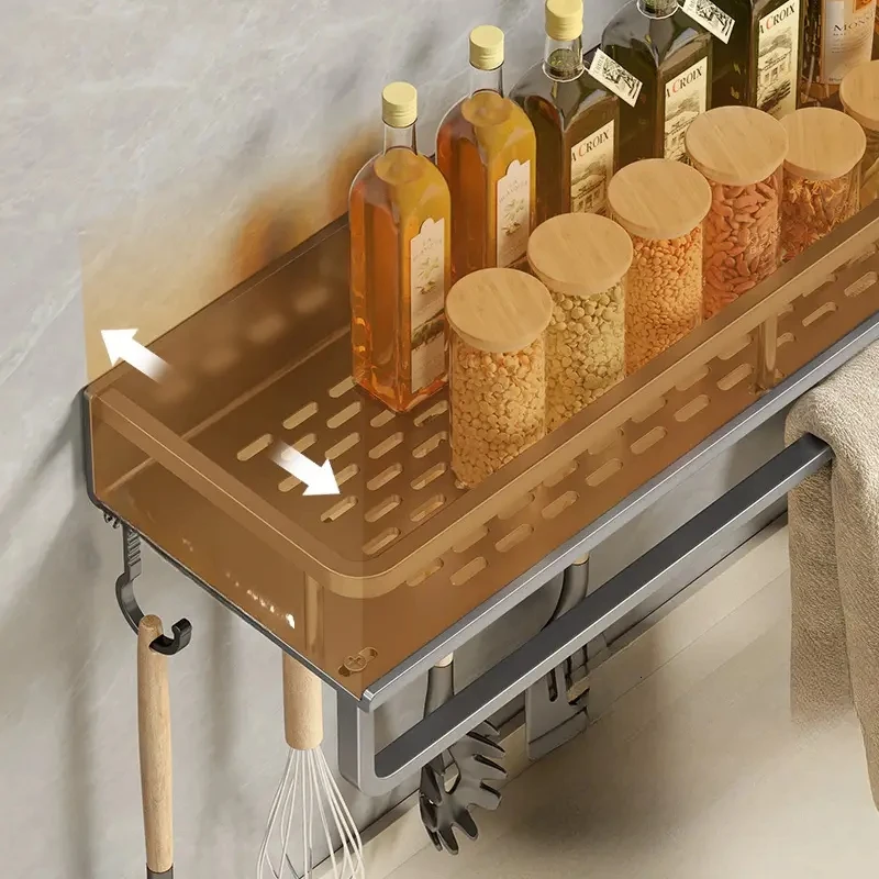 Küchenorganizer als Wandregal für Gewürze und Utensilien – 30/40 cm - obrazek 5
