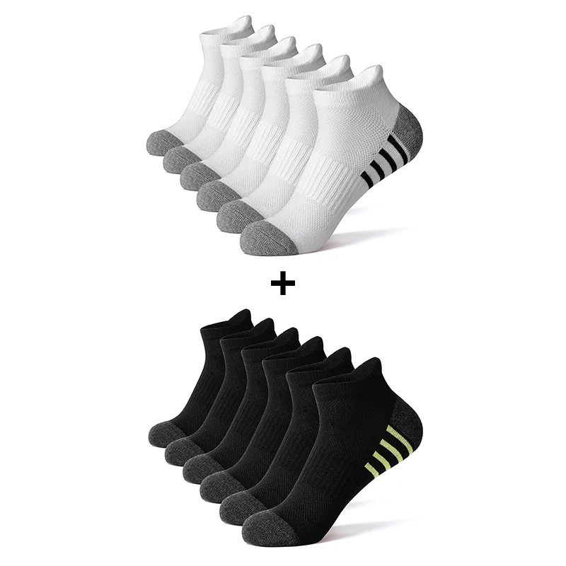 AOTOLK Kurze Sportsocken aus Baumwollmischung – 6 oder 12 Paar - obrazek 17