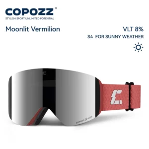 COPOZZ X-edge Skibrille mit magnetischem Glas