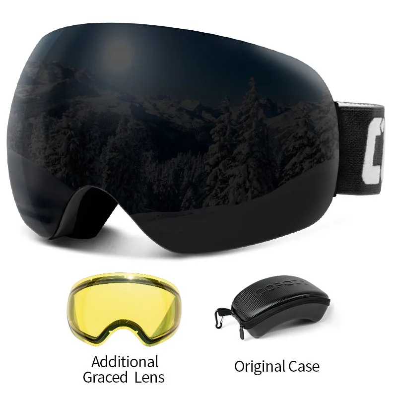 COPOZZ Skibrille UV400 mit Antibeschlag und OTG – Bild 13