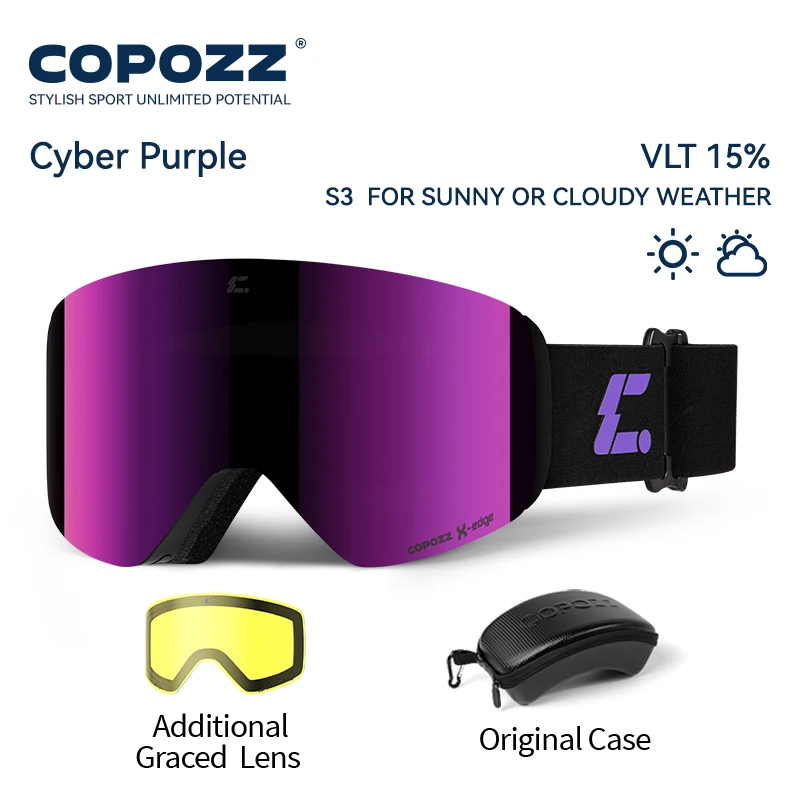 COPOZZ X-edge Skibrille mit magnetischer Scheibe - obrazek 11