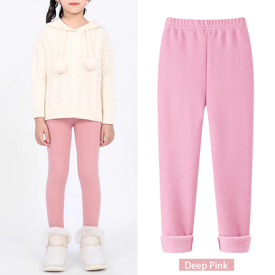 Mädchen-Leggings mit Fleecefutter für Herbst und Winter – Bild 15