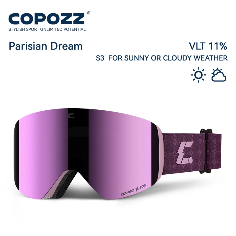 COPOZZ X-edge Skibrille mit magnetischer Scheibe - obrazek 19