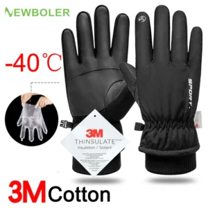 Wasserdichte Winter-Fahrradhandschuhe mit Touchscreen-Funktion