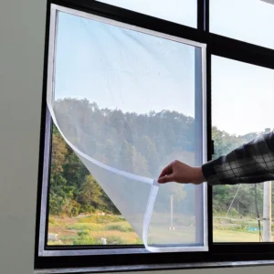 Fliegengitter für Fenster mit Klettband – weiß