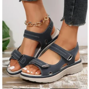 UETEEY Damen-Sandalen mit Fersenriemen