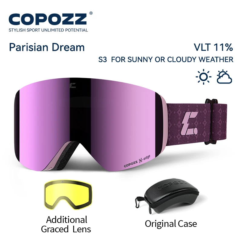 COPOZZ X-edge Skibrille mit magnetischer Scheibe - obrazek 13